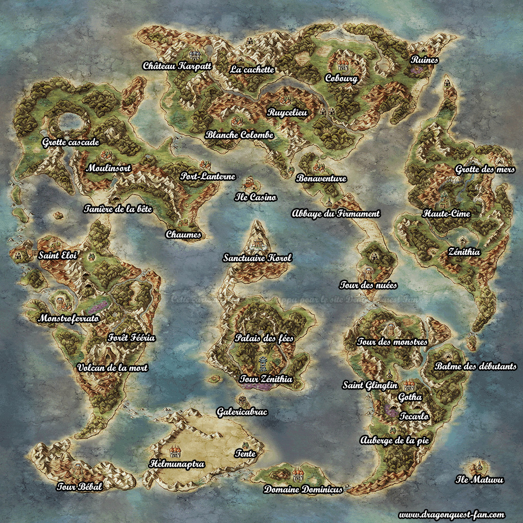 Dq8 Map.