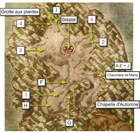 Dragon Quest Carte Region de Orkutsk
