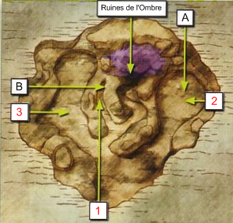 Dragon Quest Carte Region de Ruines de l'Ombre