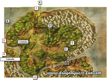 Dragon Quest Carte Region de Lontania