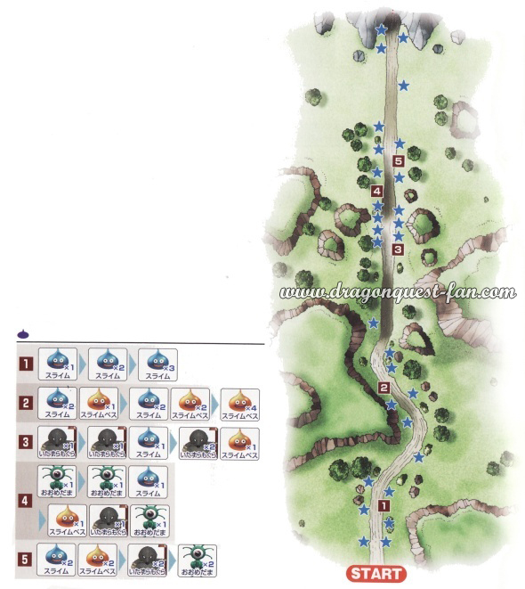 Dragon Quest Carte Chemin Caverne